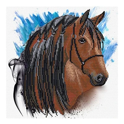 Afbeelding van Borduurpakket Stallion Groom voorbedrukt Needleart World