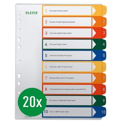 Afbeelding van Esselte PC printbare Project Indexen 10 tabs stuks