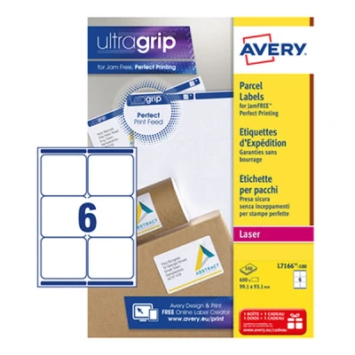 Image de Étiquette d&#039;expédition Ultragrip Impression laser