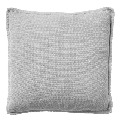 Afbeelding van Dutch Decor BOWIE Sierkussen 45x45 cm van gewassen katoen Micro Chip grijs