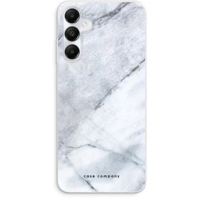 Afbeelding van Case Company® hoesje geschikt voor Samsung Galaxy A05s Witte marmer Soft Cover Telefoonhoesje Bescherming aan alle Kanten en Schermrand