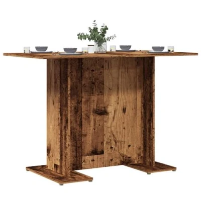 Image de vidaXL Table à manger vieux bois 110 x 60 75 cm ingénierie855808