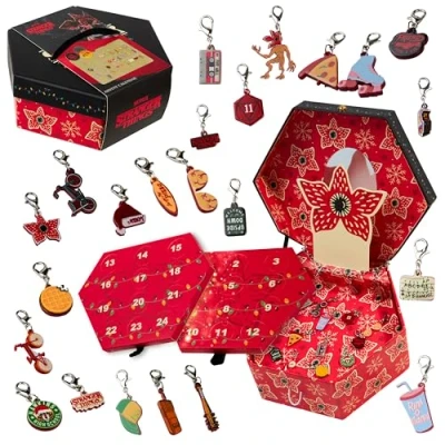 Afbeelding van Stranger Things Adventskalender 2024 sieraden armband en bedels kinderen tieners meisjes