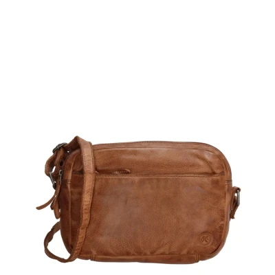 Afbeelding van Hide &amp; Stitches Paint Rock Schoudertas Cognac