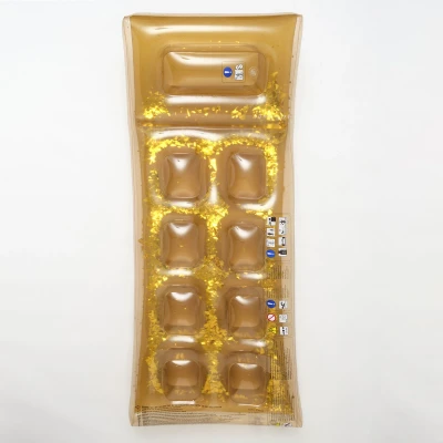 Afbeelding van Sunnylife Pool Floats Retro Luchtbed Disco Gold / Plastic