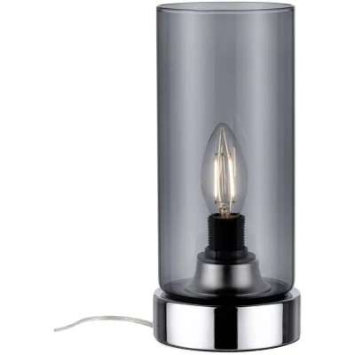 Afbeelding van Paulmann Pinja Tafell.max 1x20W E14 Chr/Rauchgl