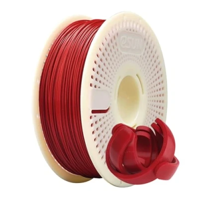 Afbeelding van eSUN PLA+ Navulfilament en spoelset, navulverpakking Spoolless PLA Plus 1,75 mm afneembaar eSpool+ filament, 1 kg (2,2 lbs) voor 3D printers (vuurrood, kg)