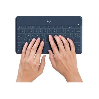 Image de Logitech Keys To Go Clavier sans fil Bluetooth QWERTY Nordique (Danois/Finnois/Norvégien/Suédois) bleu classique