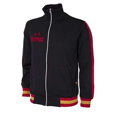 Afbeelding van COPA AS Roma 1977 78 Retro Voetbal Jack XL Zwart