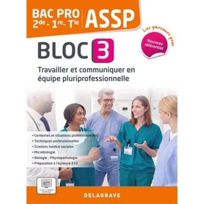 Image de Les Parcours Pros ASSP Bloc 3 2de, 1re, Tle Bac Pro (2023) Pochette élève