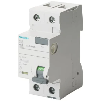Afbeelding van Siemens 5SV3312 6 Dig.Industr. Aardlekschakelaar A 2 polig 25 0.03 230 V