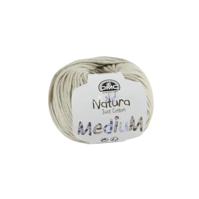Afbeelding van DMC Natura Medium, brei en haakgaren, 100% katoen, ideaal voor kleding, 50 g, 75 m, 27 kleuren