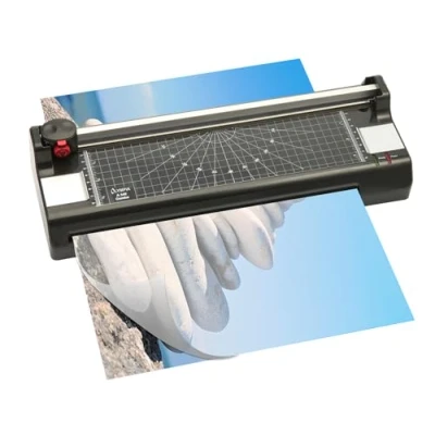 Image de Olympia a 340 combo plastifeuse avec massicot, 2 en 1, pour format max. din 3 (330 mm), température chaud froid, noir argenté