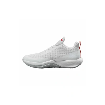 Afbeelding van Wilson Rush Pro Lite tennisschoenen voor heren, Parelwit Blauw Rood