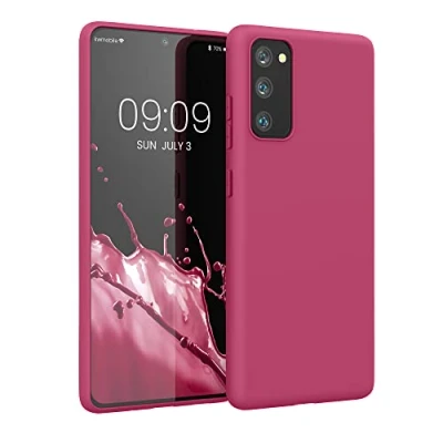 Afbeelding van kwmobile telefoonhoesje geschikt voor Samsung Galaxy S20 FE Hoesje smartphone Back cover in mat fuchsia