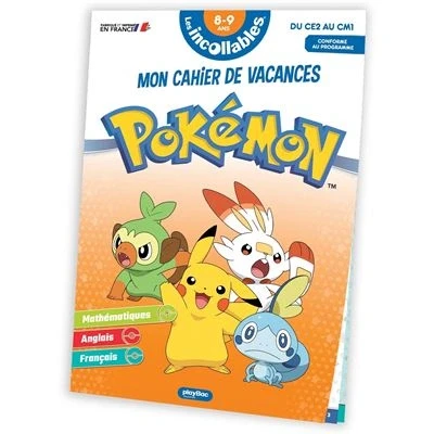 Image de Cahier de vacances 2025 Pokémon Les incollables CE2 au CM1 8/9 ans