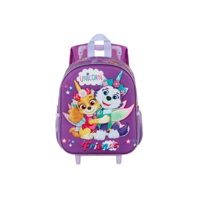 Afbeelding van Paw Patrol meisjes peuter trolley rugzak 3D 35 cm