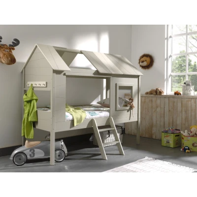 Afbeelding van LUCEVI Charlotte Huisbed + Lattenbodem Beige 90x200 cm