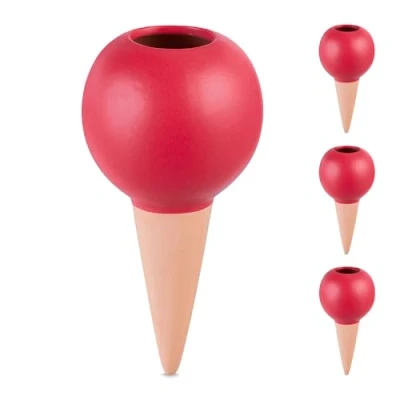 Afbeelding van Relaxdays waterdruppelaar keramiek set van 4 kamerplanten waterbollen