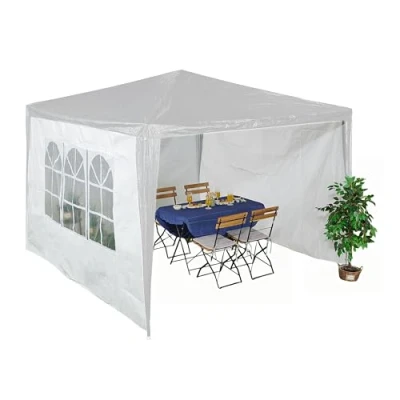 Afbeelding van Relaxdays zijwanden partytent set van 3 2 x m waterdicht PE wit