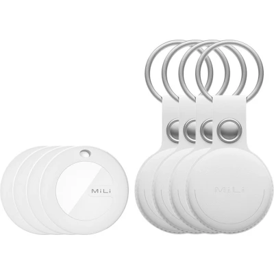 Afbeelding van MiLi MiTag met Sleutelhanger Wit 4 Pack