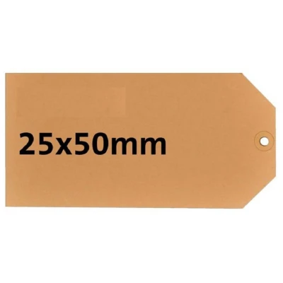 Afbeelding van Label HF2 nr0 200gr 25x50mm chamois 1000stuks