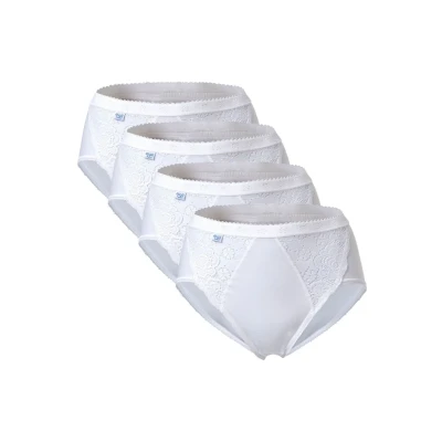 Afbeelding van Sloggi 4 PACK CHIC MIDI Slip, Dames, Maat: 42, Weiß