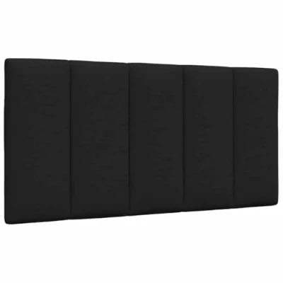 Image de vidaXL Coussin de tête lit noir 100 cm tissu