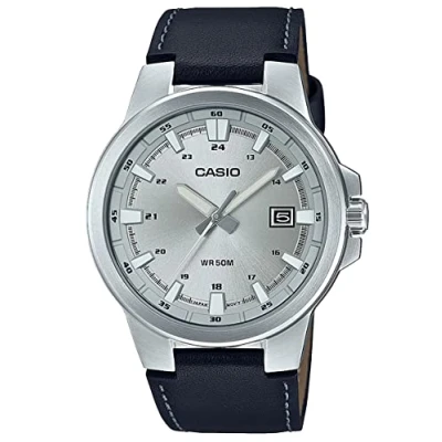 Afbeelding van Casio Unisex Horloge silvercoloured/black, Maat: One Size, Silver coloured/black