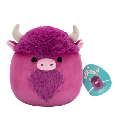 Afbeelding van Squishmallows SQCR06608 Officiële knuffel Dave de Bison 19 cm Jazwares superzacht pluche dier