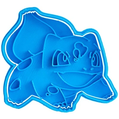 Afbeelding van Cuticuter Bulbasaur Pokémon uitsteekvorm van kunststof, blauw, 8 x 7 1,5 cm