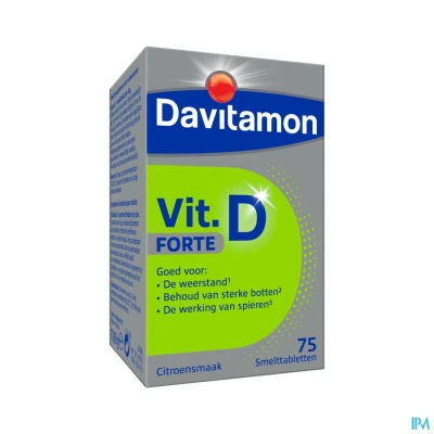 Afbeelding van Davitamon® Vitamine D Forte Smelttablet Citroensmaak: Weerstand, Botten, Spieren
