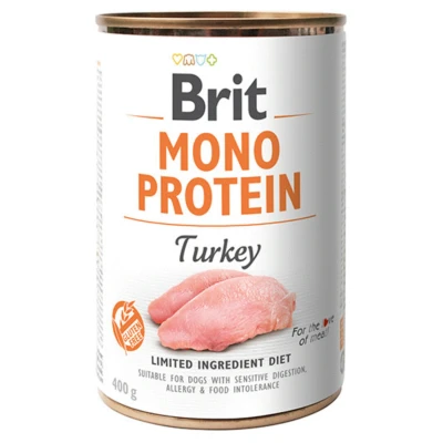 Afbeelding van Brit Blik Care Mono Protein 400 g Hondenvoer Kalkoen