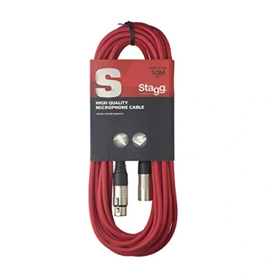 Afbeelding van Stagg SMC10 CRD Microfoonkabel XLR naar (10 m) rood
