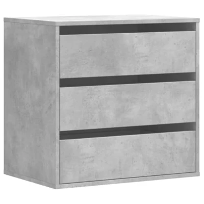 Afbeelding van Ladekast 60x41x58 cm bewerkt hout betongrijs
