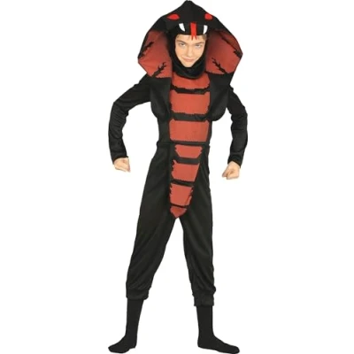Afbeelding van Fiestas Guirca Verkleedpak Cobra Ninja Junior Zwart Maat 110/116