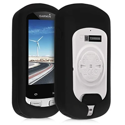 Afbeelding van kwmobile hoes geschikt voor Garmin Edge Explore Siliconen beschermhoes fietsnavigatie zwart
