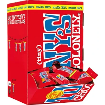 Afbeelding van Tony&#039;s Chocolonely Tiny&#039;s Melk 100 Stuks