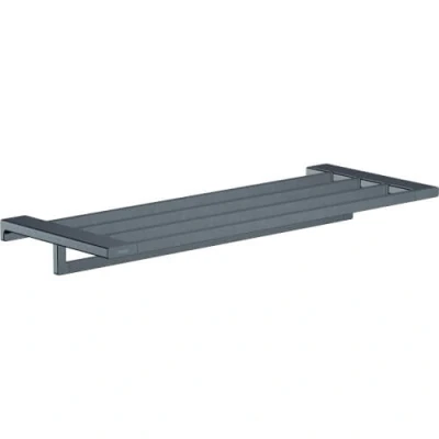 Afbeelding van Hansgrohe AddStoris handdoekrek met handdoekhouder Brushed Black