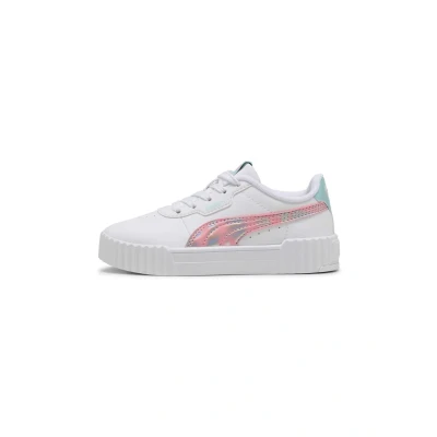 Afbeelding van PUMA Carina 3.0 Space Belle Sneakers Kids voor Dames, Roze/Wit, Maat 34