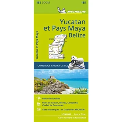 Afbeelding van Michelin Zoom 185 Wegenkaart Yucatan en Maya Regio