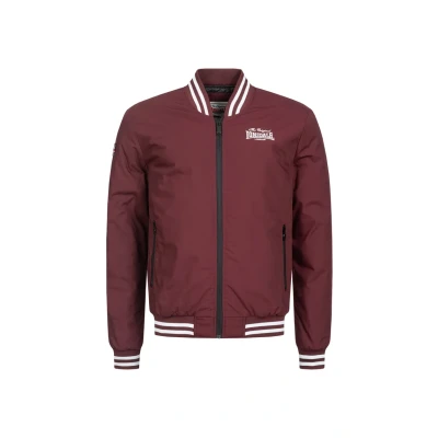 Afbeelding van Lonsdale Normale Passform Trusthorpe Bomberjacks, Heren, Maat: Small, Vintage oxblood