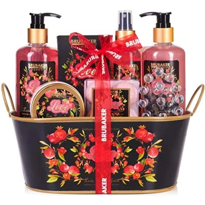 Afbeelding van BRUBAKER Beautyset Love With Passion Fruit Bad en Body Set Cadeautip Vrouw Cadeau Idee 12 delige Cadeauset in Decoratie Kuipje Moederdag cadeautje