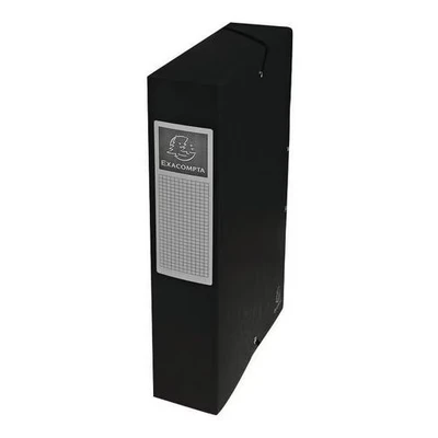 Afbeelding van Exacompta Elastobox Exabox Zwart, Rug Van 6 Cm