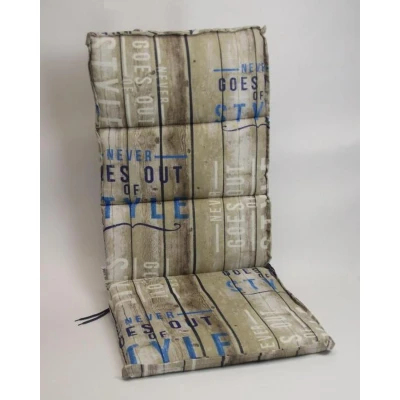 Afbeelding van Madison Tuinstoelkussen fiber 123x50 cm Annebeth blue extra dik