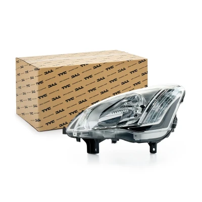 Afbeelding van TYC 20 14700 05 2 Koplampen Links H4 voor rechtsrijdend verkeer Met elektromotor CITROËN: Berlingo II Van, II, PEUGEOT: Partner Tepee