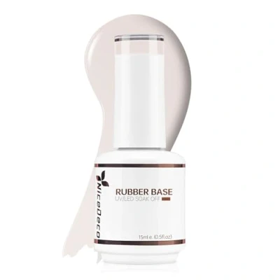 Image de Nicedeco Rubber Base Gel 15ml Vernis à ongles Semi Permanent UV LED Nude Nail Polish, Réparation et Renforcement des 13