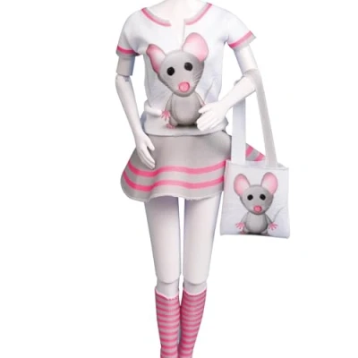 Afbeelding van Making Couture Outfit kit Tiny Mouse Dress YourDoll PN 0164630