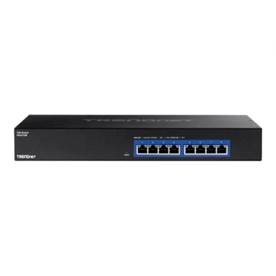 Image de TRENDnet TEG S708 Commutateur 8 x 100/1000/2.5G/5G/10GBase T de bureau, Montable sur rack Conformité TAA