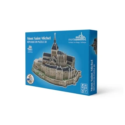Afbeelding van MEGABLEU Puzzel 3D Mont Saint Michel Beroemd Frankrijk voor volwassenen en kinderen Model zonder lijm Vanaf 7 jaar Decoratief object